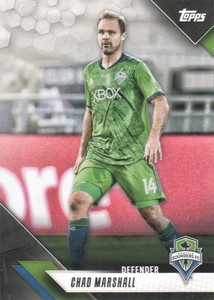 2019 Topps MLS Soccer Trading Cards #133 Chad Marshall Seattle Sounders FC
