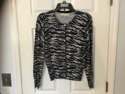 JONES New York Sport Size 黑色和灰色开衫毛衣 — 第 1/3 张图片