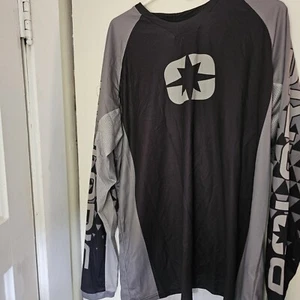 Polaris Turbo Black Gray Long Sleeve Vented Racing Jersey Shirt Men’s Size XL - Picture 1 of 8