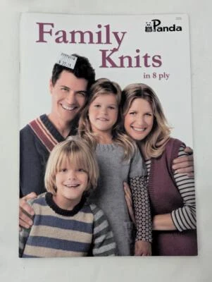 Panda 225  - Family Knits 19 Knitting  Patterns 8 ply - Image 1 of 2