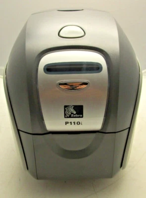 Zebra P110i Thermal Single-Sided Full Color ID Card Printer USB **UNTESTED** - Image 1 of 4