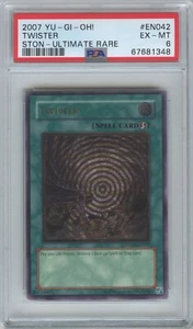 2007 Yu-Gi-Oh! Twister Ultimate Rare #STON-EN042 Unlimited PSA 6 EX-MT - Picture 1 of 2