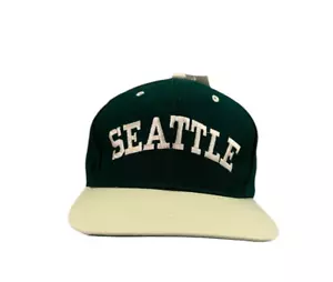 NEW Dark Green Seattle monogrammed baseball cap adjustable - Picture 1 of 6
