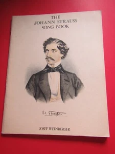 The Johann Straus Piano songbook 12 songs 1975 Josef Weinberger - Picture 1 of 5