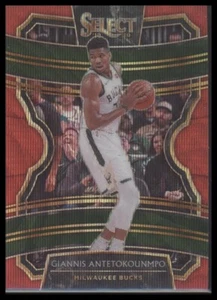Panini Select #22 2019-20 Giannis Antetokounmpo Red Wave Prizm Concourse Bucks - Imagen 1 de 2