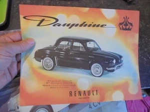 Ancien Feuillet ancienne Renault Dauphine - Picture 1 of 2