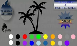 Palm Tree Home Décor Car Window Vinyl Decal Sticker Tropical Beach - Picture 1 of 10