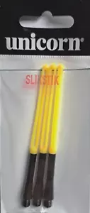 UNICORN SLIKSTIK ALUMINIUM STEMS SIDE LOADING SHAFTS BLACK YELLOW MEDIUM - Picture 1 of 1