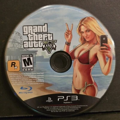 Grand Theft Auto 5 V (Sony PlayStation 3, 2013) PS3 Disc Only GTA - Tested  - Image 1 of 2