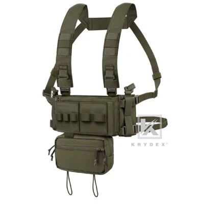 KRYDEX MK3 MK4 Micro Fight Chest Rig Chassis Tactical Carrier Ranger Green