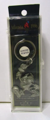 Atlanta 1996 Olympics Izzy with Torch Pewter Keyring - New in Box - Image 1 of 4