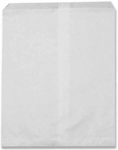 50 Bags - 12" x 14" Flat White Plain Paper Bags for candy, cookies,... - Picture 1 of 1