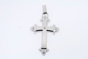 Diamond Stainless Steel Cross Necklaces 