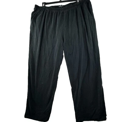 Calça Ulla Popken feminina plus size 28 30 preta malha 4X elástica todos os dias - Imagem 1 de 4