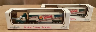 2 Florida Lottery Showvan 1:87 Lotto 1994 Diecast Cab racing champions goodyear - Image 1 of 4