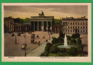Germany Berlin Pariser Platz und Brandenburger Tor VINTAGE POSTCARD USED 1890 - Picture 1 of 2