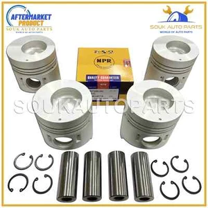 Pistone & Anello Set 4D33 108mm per Mitsubishi Canter Fuso Rosa Camion 4.2Ltr - Foto 1 di 6