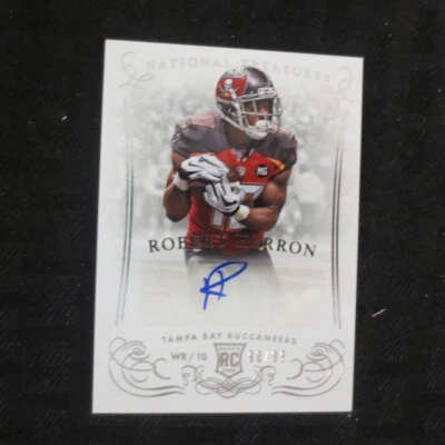 2014 National Treasures Autograph Rookie #217 Robert Herron /99 Buccaneers    - Image 1 of 2