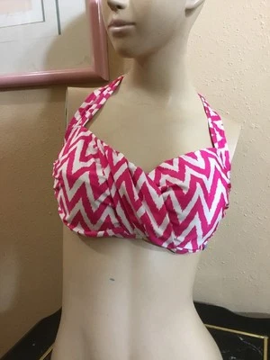 Antonio Melani Chevron Print Molded Top Pink Size M - Image 1 of 4
