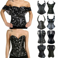 Polyester Lace Up Plus Basques & Corsets for Women