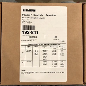 Siemens Building Technology 192-841 - Retrostat R/A Single Temp - Picture 1 of 1