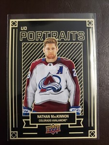 2022-23 Nathan Mackinnon UD Portraits Upper Deck Series 1 Hockey Colorado...