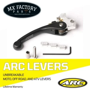 ARC Brake Lever Aluminium POWERLEVER Kawasaki KX450 19-23 KX250 21 22 23 24 X XC - Picture 1 of 10