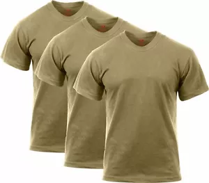 T-Shirt offizielles AR 670-1 US Army 100 % Baumwolle Kojote braun Militär T-Shirts 3er-Pack - Bild 1 von 2