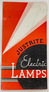 Justrite Electric Lamps Headlights Lanterns C 1935 Vintage Brochure - Picture 1 of 6