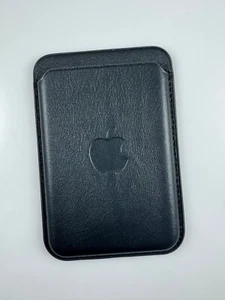 Oryginalny oryginalny skórzany portfel Apple Magsafe inżynieria czarny wsparcie Znajdź mój - Zdjęcie 1 z 8