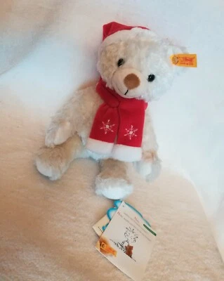 Steiff 022401 Original Cosy Friends Teddybär Weihnachtsmann mit Mütze rot/weiß - Bild 1 von 3
