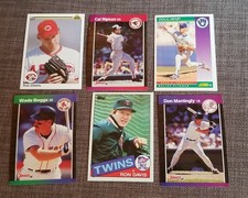 Baseball Card Lot Cal Ripken Jr Wade Boggs Don Mattingly Rob Dibble Doug Henry 