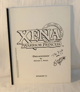 XENA WARRIOR PRINCESS TV SCRIPT Dreamworker 3 Signed Steven Sears - Picture 1 of 5