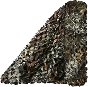 3D Maple Camo Netting Blinds Great for Sunshade Camping Hunting Party Decoration - Picture 1 of 8