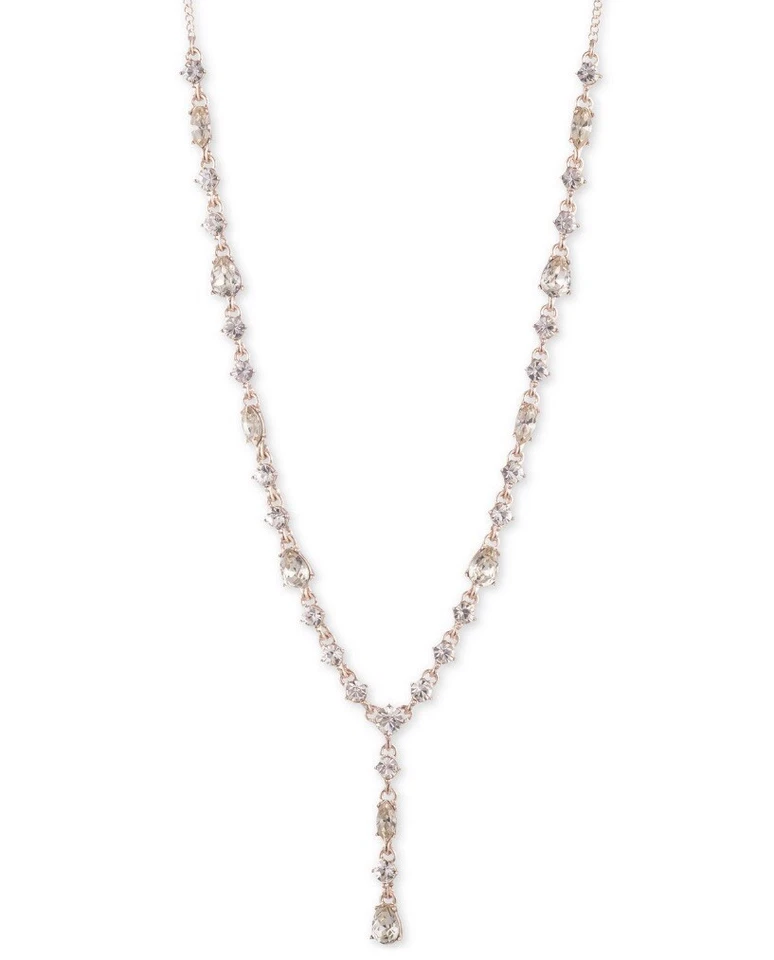 COLLAR LARIAT CRUZADO TONO ROSA GIVENCHY $78 Z3 Foto 1 de 1