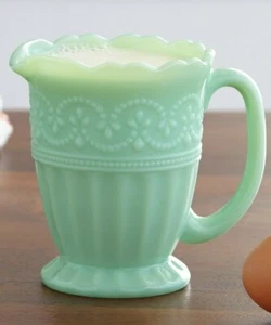 The Pioneer Woman Timeless Beauty Jade Color Creamer - Pitcher Vintage Style New - Picture 1 of 6