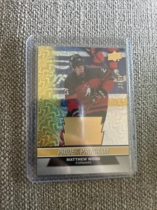 Matthew Wood 2023-24 UD Team Canada Juniors Gold Foilboard /25 Preds Rookie - Bild 1 von 2