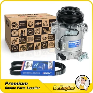 A/C Compressor with Clutch & Belt for 15-17 Chevrolet Equinox GMC Terrain 2.4L - Picture 1 of 15