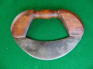 ANTIKER PRIMITIVER Schaukel-Lebensmittelzerkleinerer zur Verwendung mit Holzschalen dekorativ schön! - Bild 1 von 13