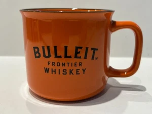 NEU Bulleit Frontier Whisky Orange & Schwarz 8 Unzen Keramik Kaffeebecher - Bild 1 von 8