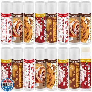 Sifert 15 Stück Weihnachten Pfefferminz Geschmack Lippenbalsame Geschenk Großpackung Süßigkeiten Gingebrea - Bild 1 von 5