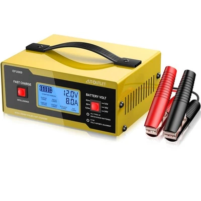 Upgraded 6/8/12/14/16/24V Battery Charger Automotive Car Battery Charger and ... - Image 1 of 4