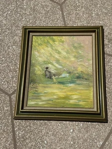 Schönes Vintage Unikat Original Impressionist Kunst Gemälde - signiert - Bild 1 von 14