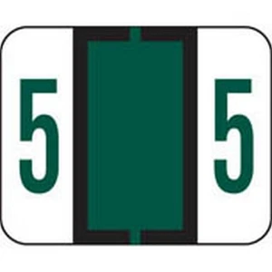 Smead Compatible Numeric "5" Labels, Polylaminated Stock, 1" X 1-1/4" - Picture 1 of 1