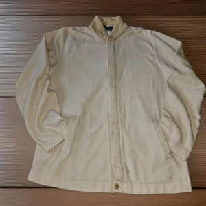 Vintage New York Sportswear Exchange Beige Fleece Jacket Men’s L 80s 90s... - Picture 1 of 6