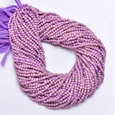 Cuentas facetadas redondas de piedras preciosas de fosfosiderita natural hilo de 2,5-3 mm 12,5" 404 Foto 1 de 2