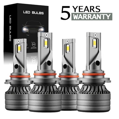 For 2009-2020 GMC Savana 4500 Combo LED Headlight High Low Beam Light Bulbs 4PCS - Image 1 of 4
