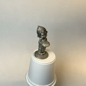 Little Gallery Fine Pewter Pie Girl Figur Vintage Antik - Bild 1 von 3