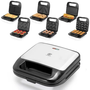 6-in-1 Multifunktionsgerät Sandwich maker Toaster Waffeleisen Toast Panini Grill - Bild 1 von 14