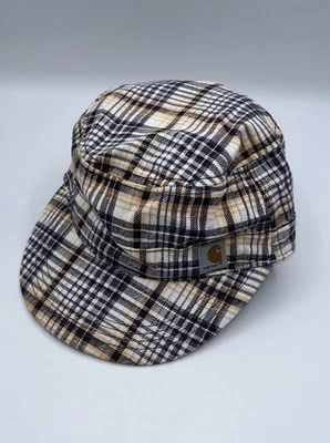 Gorra militar Carhartt Hendrie para mujer OS a cuadros naranja/azul/blanco algodón ¡NUEVA CON ETIQUETAS! Foto 1 de 4